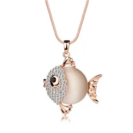 "Bubbly Fish" Necklace Pendant