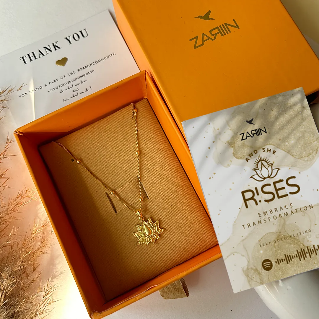 Rise to Shine Lotus Pendant Necklace