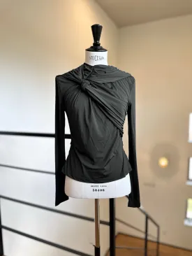 rokh KNOTTED JERSEY TOP