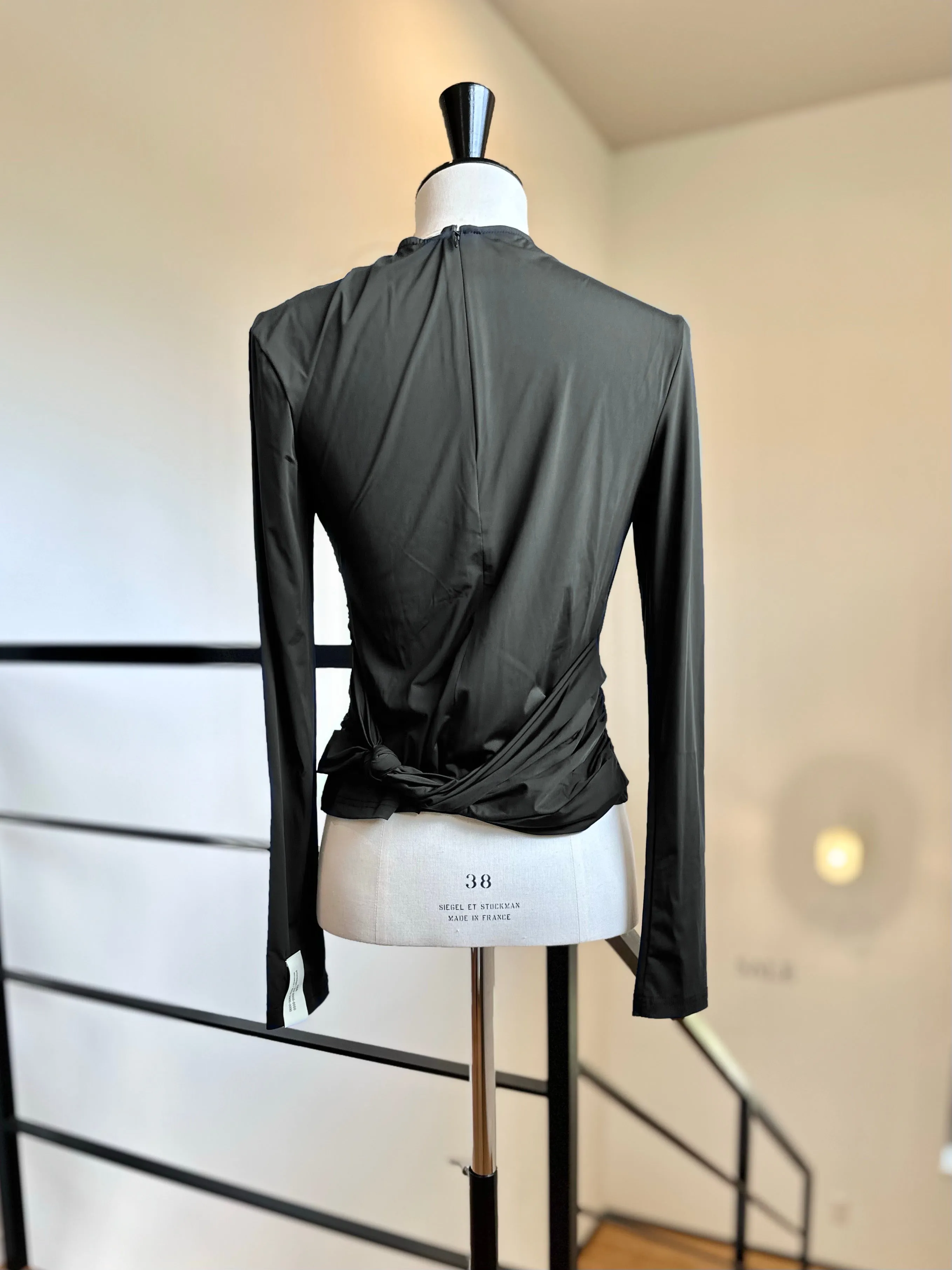rokh KNOTTED JERSEY TOP