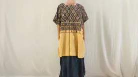 San Andres Larrainzar Huipil Blouse. Mexico. Chiapas. Oversized.