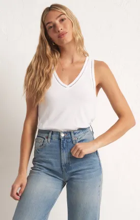 White Vagabond Lace Tank