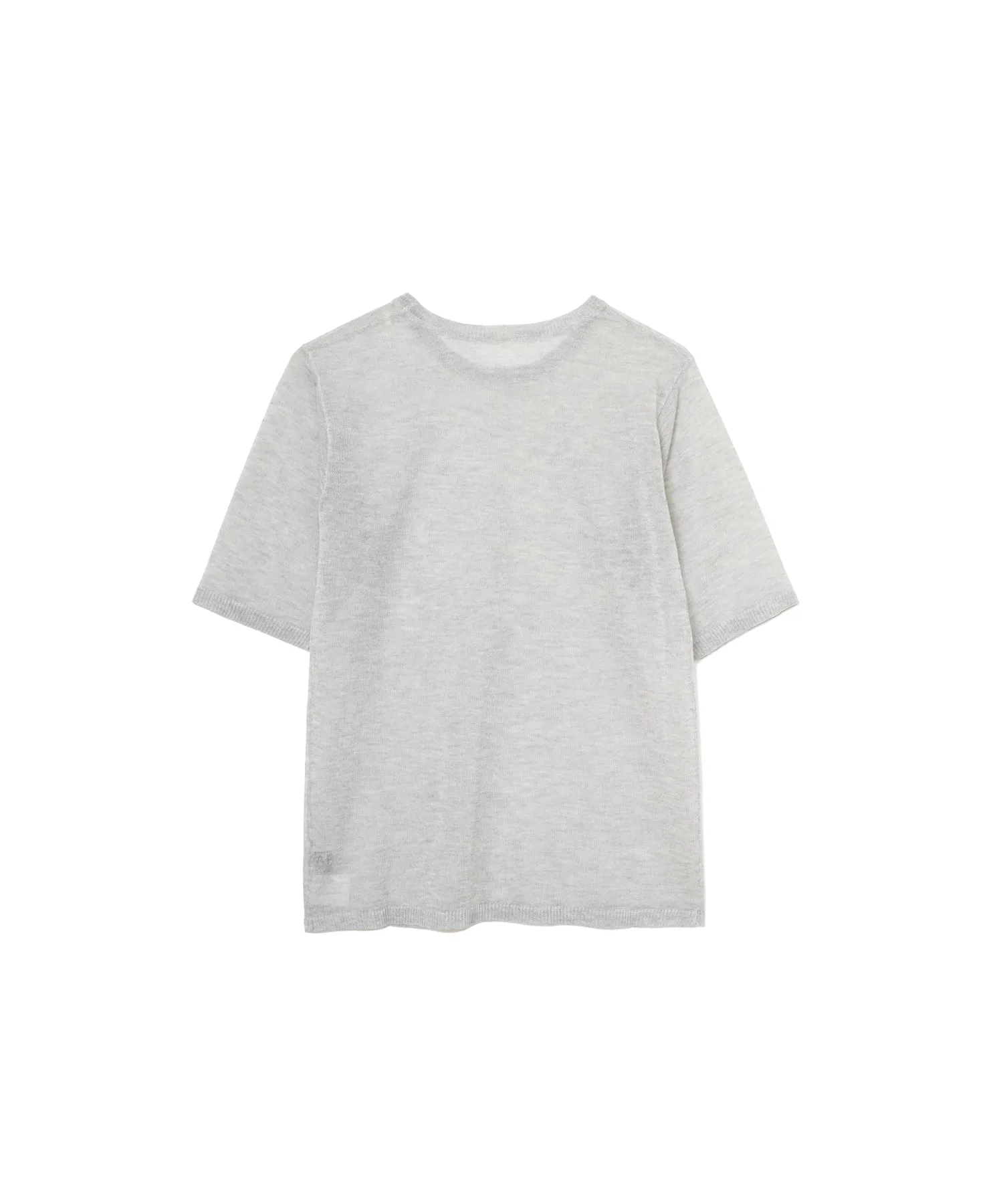 【WOMEN】ARCシアー5分袖ニットプルオーバー