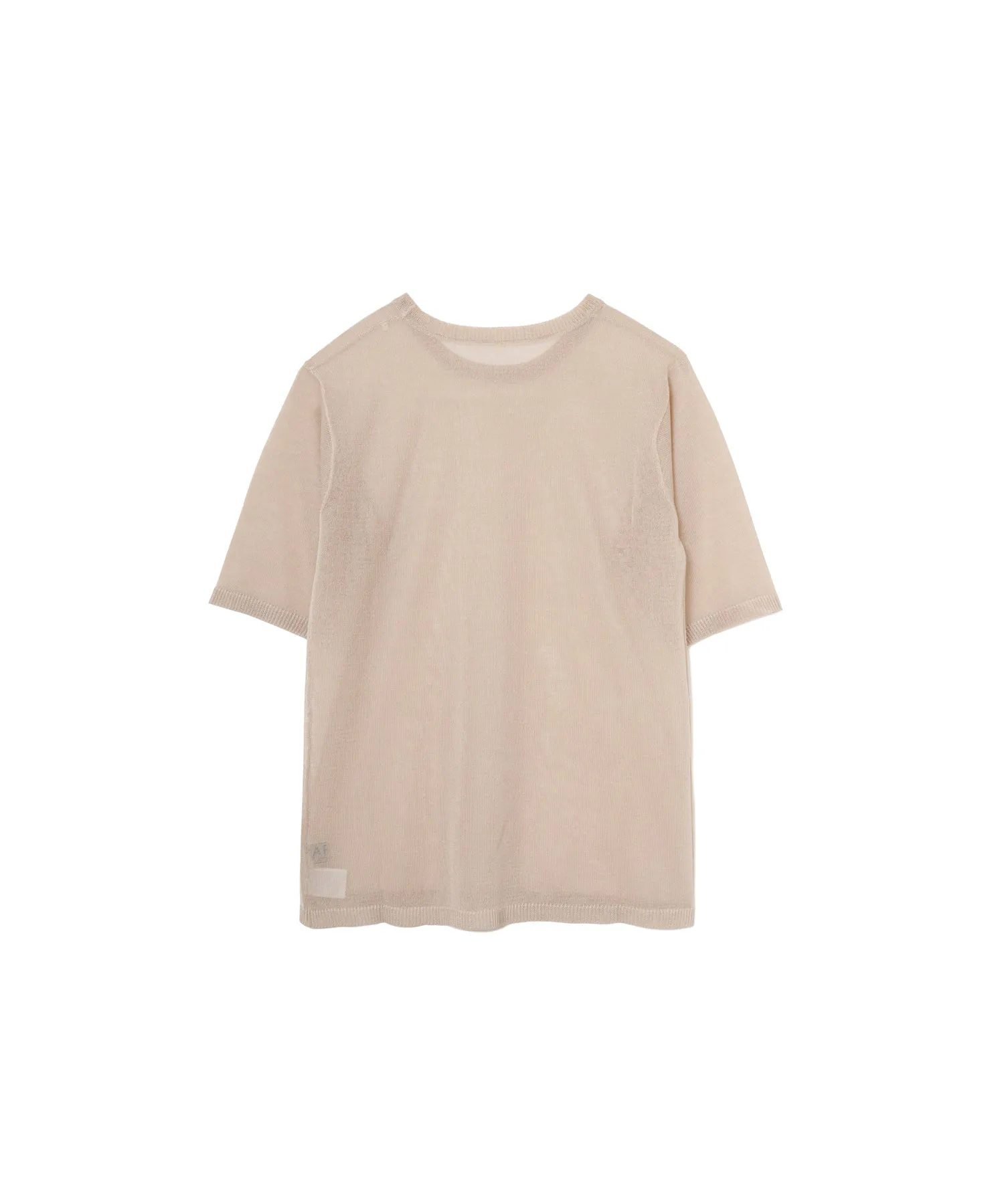 【WOMEN】ARCシアー5分袖ニットプルオーバー