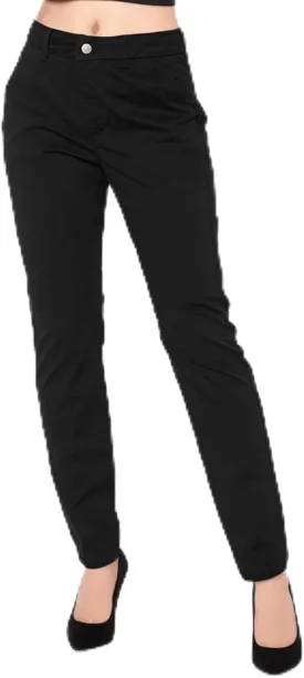 Womens Work Pants Casual Daily Straight Leg Skinny Slim Pants High Waisted Zipper Button Trousers for Business Slacks