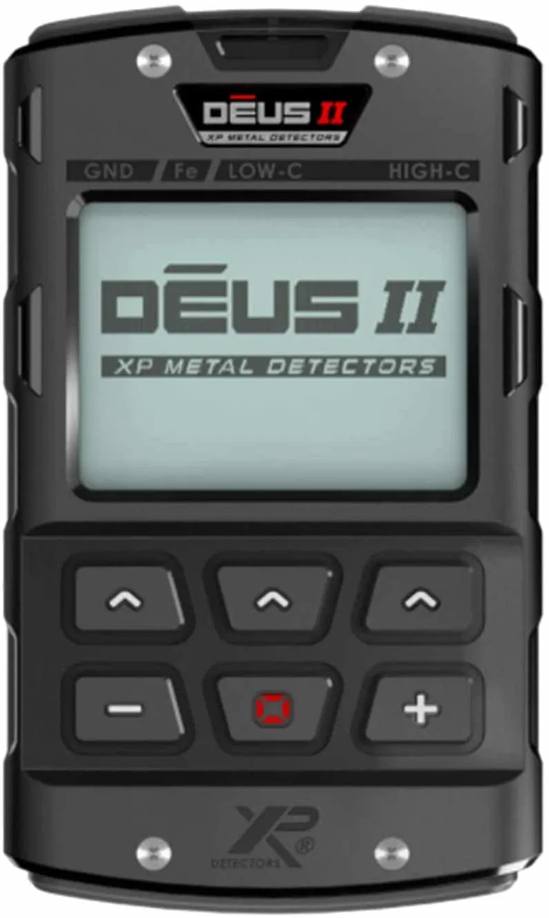 XP DEUS II FMF Metal Detector with 11" FMF Search Coil, WS6 Headphones, Remote, FREE MI-6 Pinpointer AND Backpack 240